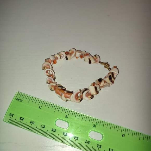 Small Bracelet Shells Natural Beads small wrist vintage quality summer beach - Picture 5 of 6